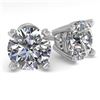 Image 1 : 2.01 ctw VS/SI Diamond Stud Designer Earrings 14k White Gold