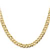 Image 1 : 14k Yellow Gold 8.3 mm Solid Light Flat Cuban Chain - 22 in.