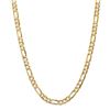 Image 1 : 14k Yellow Gold 6.75 mm Concave Open Figaro Chain - 26 in.