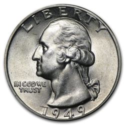 1949-D Washington Quarter BU