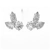 Image 2 : 2.75 ctw Mix Cut Diamond Designer Earrings 18K White Gold