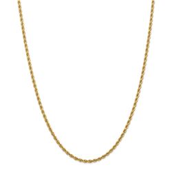 14k Yellow Gold 2.75 mm Diamond-cut Rope Chain - 26 in.