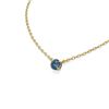 Image 2 : 2.04 ctw Intense Blue Diamond Necklace 18K Yellow Gold