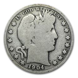 1904 Barber Half Dollar VG