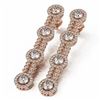 Image 1 : 3.75 ctw Diamond Designer Earrings 18K Rose Gold