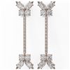 Image 2 : 6.5 ctw Cushion Diamond Designer Earrings 18K Rose Gold