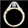 Image 2 : 1.5 ctw Certified Diamond Solitaire Ring 10k Yellow Gold