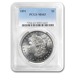 1891 Morgan Dollar MS-63 PCGS