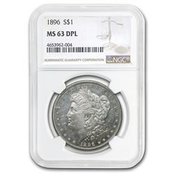 1896 Morgan Dollar MS-63 NGC DPL