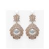 Image 1 : 5.22 ctw Diamond & Pearl Earrings 18K Rose Gold