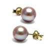 Image 1 : Lavender Freshwater Pearl Earrings, 7.5-8.0mm