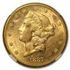Image 2 : 1887-S $20 Liberty Gold Double Eagle MS-61 NGC (Mint Error)