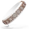Image 2 : 12 ctw Diamond Designer Bracelet 18K Rose Gold