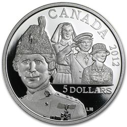 2012 Canada Silver $5 Georgina Pope Commemorative Proof