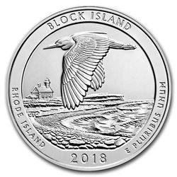 2018 5 oz Silver ATB Block Island National Wildlife Refuge, RI