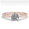 Image 1 : 0.54 ctw VS/SI Diamond Engagment Designer Ring 14k Rose Gold
