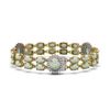 Image 2 : 14.39 ctw Opal & Diamond Bracelet 14K Yellow Gold