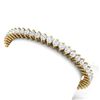 Image 1 : 4 ctw Certified SI/I Diamond 2 Prong Bracelet 18K Yellow Gold