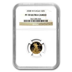 2008-W 1/10 oz Proof Gold American Eagle PF-70 NGC