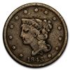 Image 1 : 1843 Large Cent Petite Head, Sm Letters Fine