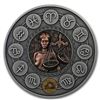 Image 1 : 2019 Niue 1 oz Antique Silver Zodiac Signs: Libra