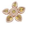 Image 3 : 11.45 ctw Canary Citrine Diamond Ring 18K Rose Gold