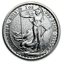 2015 1 oz Silver Britannia BU (w/Year of the Sheep Privy Mark)