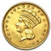 Image 1 : $1 Indian Head Gold Type 3 (Cleaned)