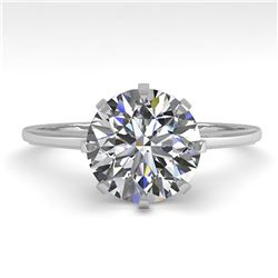 2.03 ctw Certified VS/SI Diamond Engagement Ring Size 7 14k White Gold