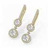 Image 1 : 2.5 ctw Diamond Designer Earrings 18K Yellow Gold