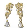 Image 2 : 3.99 ctw Diamond Earrings 18K Yellow Gold