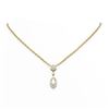 1.61 ctw Marquise Diamond Necklace 18K Yellow Gold