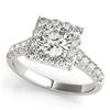 2 ctw Certified VS/SI Diamond Solitaire Halo Ring 14k White Gold