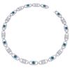 Image 3 : 20 ctw SI/I Intense Blue Diamond Necklace 18K White Gold