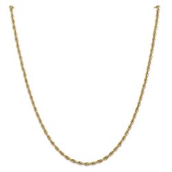 10k Yellow Gold 2.8 mm Semi-Solid Rope Chain - 28 in.