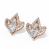 Image 3 : 1.54 ctw Diamond Earrings 18K Rose Gold