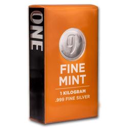 1 kilo Silver Bar - 9Fine Mint