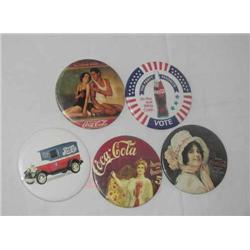 Pepsi and Coca-Cola pins (total of 5)
