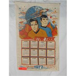 1977 Star Trek fabric wall calender