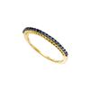 Image 1 : Color Enhanced Black Diamond Single Row Band 1/4 Cttw  10kt Yellow Gold