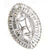 Image 1 : 2.76 CTW Diamond Semi Mount Ring 14K White Gold - REF-274R7K