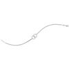 Image 1 : Diamond Linked Circle Fashion Bracelet 1/10 Cttw 10kt White Gold