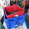 Image 2 : LOT OF TOTES AND HAMPER