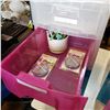 Image 2 : 2 PLASTIC ORGANIZERS W/ CONTENTS