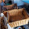 Image 2 : LOT OF WICKER CRATES