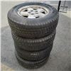 Image 1 : 4 MICHELIN 235/70R16 INCH TORES ON 5 BOLT JEEP RIMS