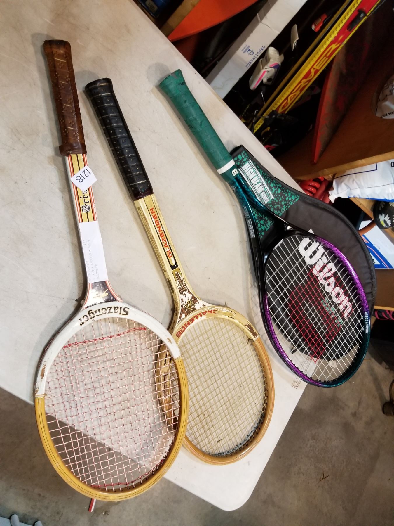 3 TENNIS RACKETS WILSON, SLAZENGER - Big Valley Auction