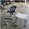 Image 1 : ALUMINUM WALKER W/ TRAY
