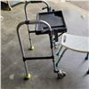 Image 3 : ALUMINUM WALKER W/ TRAY