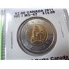 Image 2 : 3 SPECIAL CANADIAN 2 DOLLAR COINS MINT CONDITIONER 2011 PARTS CANADA BOTH 2017 PLAIN AND COLOURED 15